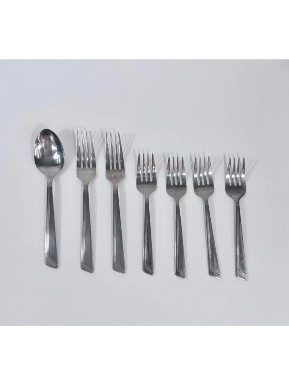 Farberware 7-Piece Replacement Flatware Set 6 Forks & 1 Spoon 18/10 Stainless St